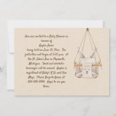 uitnodiging tot Baby shower (Achterkant)