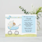 Uitnodiging tot Baby shower (Staand voorkant)