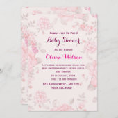 uitnodiging tot baby shower (Voorkant / Achterkant)