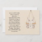  uitnodiging tot Baby shower (Achterkant)