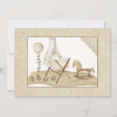  uitnodiging tot Baby shower (Voorkant)