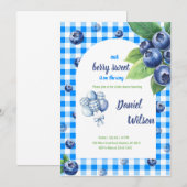 Uitnodiging tot baby shower (Voorkant / Achterkant)