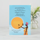 Uitnodiging tot Baby shower (Staand voorkant)