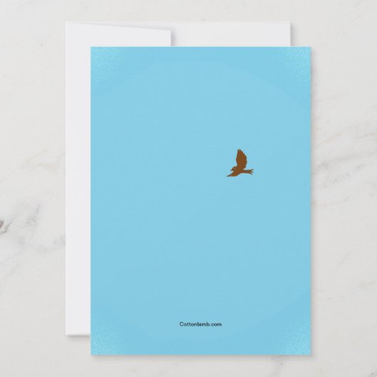 Uitnodiging tot Baby shower (Achterkant)