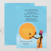 Uitnodiging tot Baby shower (Voorkant / Achterkant)