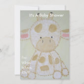 Uitnodiging tot baby shower - Baby (Voorkant)
