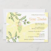 Uitnodiging tot baby shower - Butterfly (Voorkant)