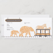 Uitnodiging tot baby shower - Dierenopleiding (Achterkant)