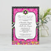 Uitnodiging tot baby shower - DOUANE (Staand voorkant)