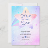 uitnodiging tot baby shower | Een ster in opkomst  (Voorkant)