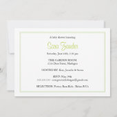 Uitnodiging tot baby shower - fiets- en Baby-vervo (Achterkant)