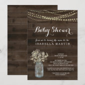 Uitnodiging tot Baby shower - Genderneutraal (Voorkant / Achterkant)