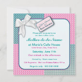 Uitnodiging tot baby shower - Gift Wrap (Achterkant)