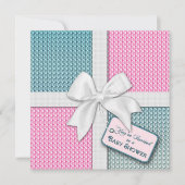 Uitnodiging tot baby shower - Gift Wrap (Voorkant)