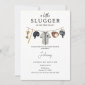 Uitnodiging tot Baby shower honkbal (Voorkant)