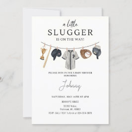 Uitnodiging tot Baby shower honkbal