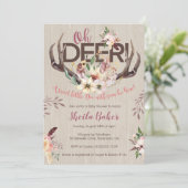 Uitnodiging tot Baby shower in het buitenland - An (Staand voorkant)