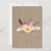 Uitnodiging tot Baby shower in het buitenland - An (Achterkant)