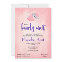 Uitnodiging tot Baby shower Koala beer