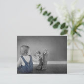 Uitnodiging tot Baby shower landthema (Staand voorkant)