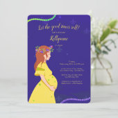 Uitnodiging tot Baby shower Mardi Gras (Staand voorkant)