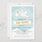 Uitnodiging tot Baby shower met bietenwinkel (Voorkant)