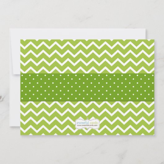 Uitnodiging tot Baby shower op St Patricks Day (Achterkant)