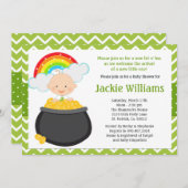 Uitnodiging tot Baby shower op St Patricks Day (Voorkant / Achterkant)