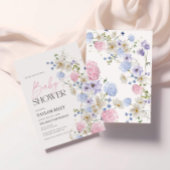 uitnodiging tot baby shower | pastelbloemen