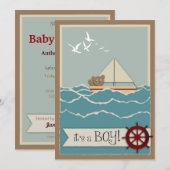 Uitnodiging tot Baby shower per e-mail (Voorkant / Achterkant)