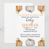 Uitnodiging tot baby shower, pompoen, Herfst, jong (Voorkant / Achterkant)