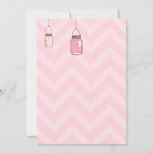 Uitnodiging tot baby shower - Roze Paarse kooien e (Achterkant)