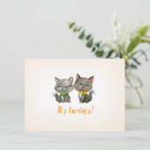 uitnodiging tot baby shower | tweeling | neutraal  (Staand voorkant)