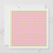 Uitnodiging tot baby shower - Twintig-meisjes Baby (Achterkant)