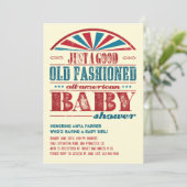 Uitnodiging tot Baby shower van 4 juli BBQ (Staand voorkant)