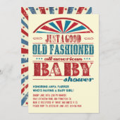 Uitnodiging tot Baby shower van 4 juli BBQ (Voorkant / Achterkant)