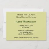 Uitnodiging tot Baby shower van African American B (Achterkant)