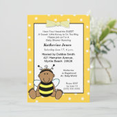 Uitnodiging tot Baby shower van Afrikaanse Amerika (Staand voorkant)