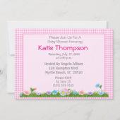 Uitnodiging tot Baby shower van Afrikaanse Amerika (Achterkant)