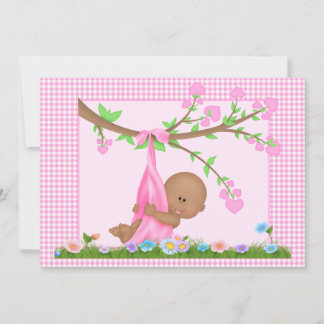 Uitnodiging tot Baby shower van Afrikaanse Amerika