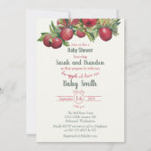 Uitnodiging tot Baby shower van Apple Orchard (Voorkant)