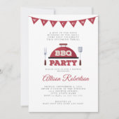 Uitnodiging tot Baby shower van BBQ voor buitengeb (Voorkant)