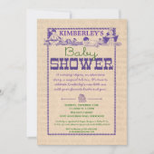 Uitnodiging tot Baby shower van boekpartij (Voorkant)