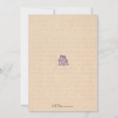 Uitnodiging tot Baby shower van boekpartij (Achterkant)