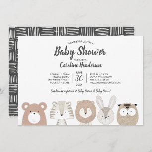 Uitnodiging tot Baby shower van bossen en Oerwoude