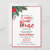 Uitnodiging tot Baby shower van Candy Cane Cutie H (Voorkant)