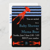 Uitnodiging tot Baby shower van Colossal Squid (Voorkant / Achterkant)