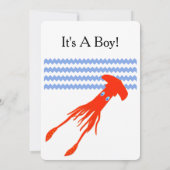 Uitnodiging tot Baby shower van Colossal Squid (Achterkant)