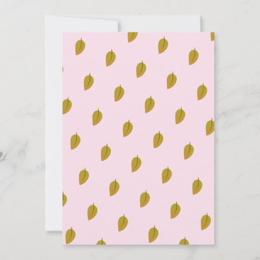 Uitnodiging tot Baby shower van Cute Animal Fox Ow (Achterkant)