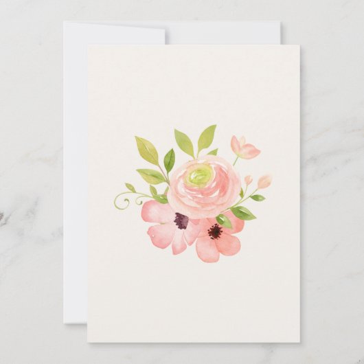 Uitnodiging tot Baby shower van Cute Woodland Anim (Achterkant)